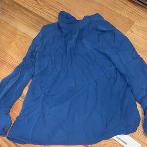 Theory Blue Women's Blouse